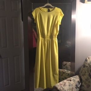Summer yellow long dress